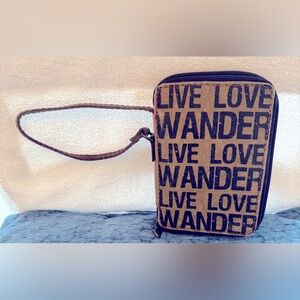 Mona B Wallet, Tan & Brown NEW but no tags